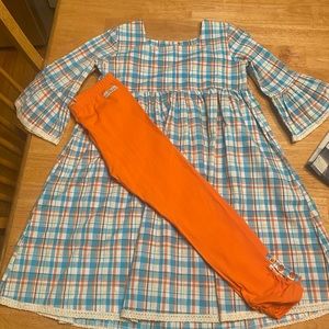 The Raglan pony Size 10 dress Size 8 leggings